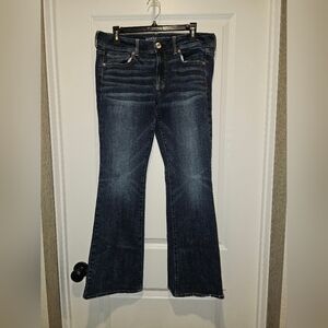 American Eagle Outfitters Dark Blue Flare Jeans